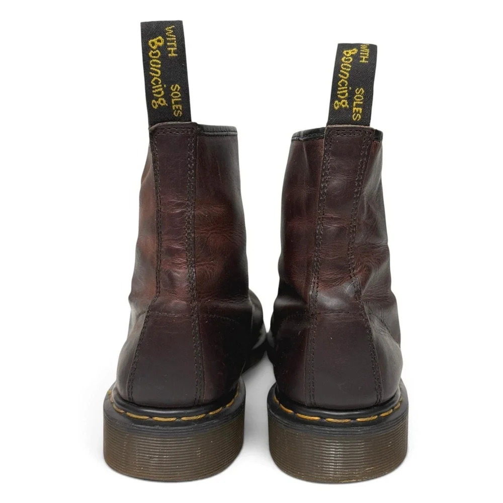 Dr Martens Boots Mens 12 Burgundy 1460 Made in England Leather Lace Up 8 Eye